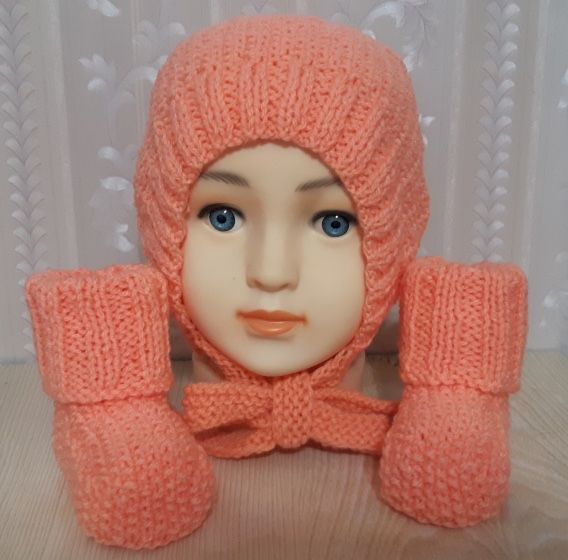 Комплект пинетки и шапочка