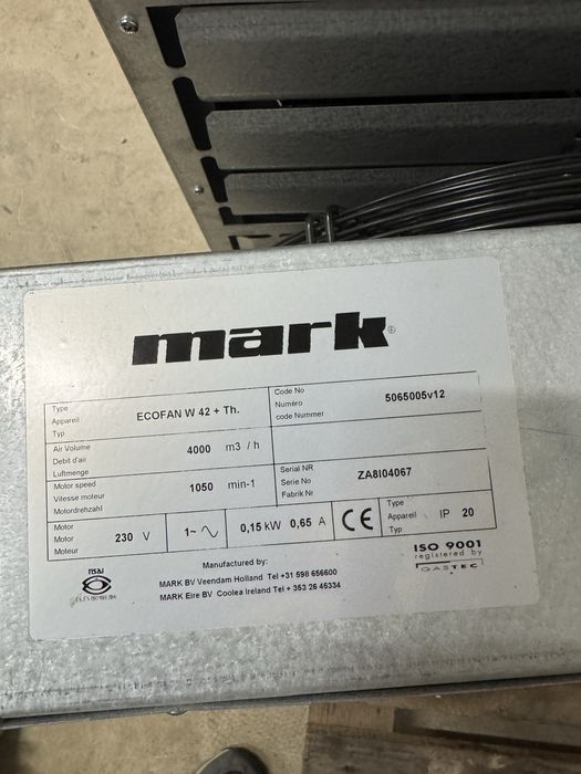 Ventilator industrial cu termostat