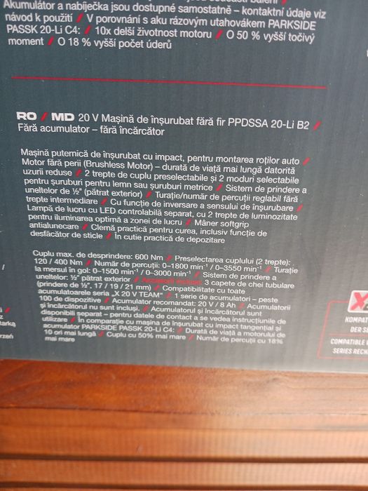 Bormasina impact 600 Nm Parkside