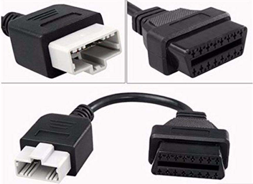 Кабел-преходник за HONDA 3 pin или 5 pin мъжки към 16 pin OBD2