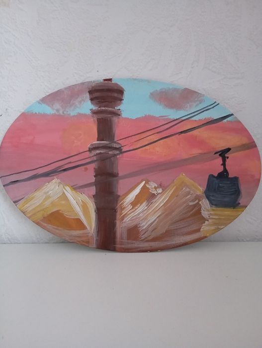 Художественные картины гуашь на холсте