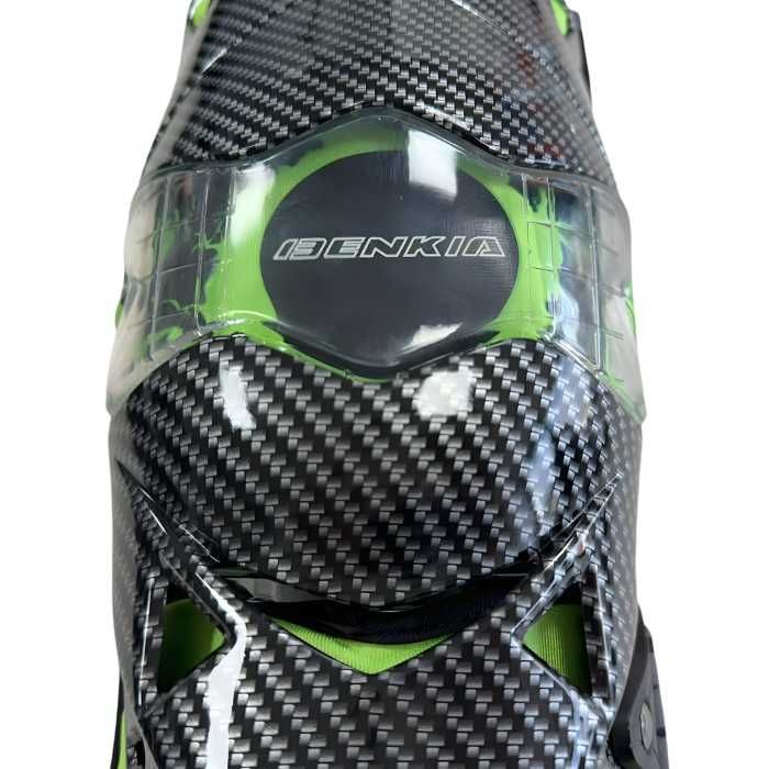 Мото наколенки PA968 комплект 2 бр.  карбон зелени/червени