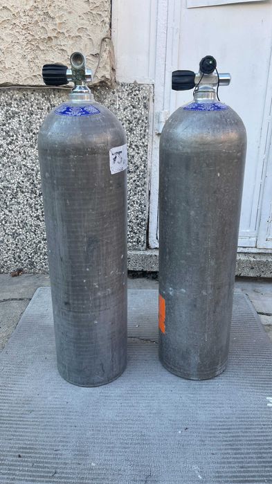 Алуминиеви бутилки за водолазно гмуркане 11.1 литра 2 бр. 450лв/бр