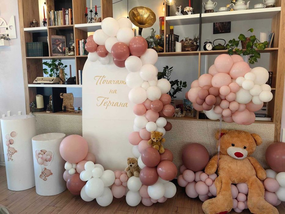 Украса за погача, украса за кръщение, украса за рожден ден, украса бал