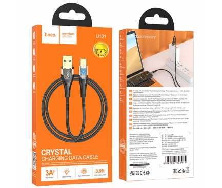 Cablu Date si Incarcare USB-A - USB-C HOCO U121, 18W, 1.2m, Negru