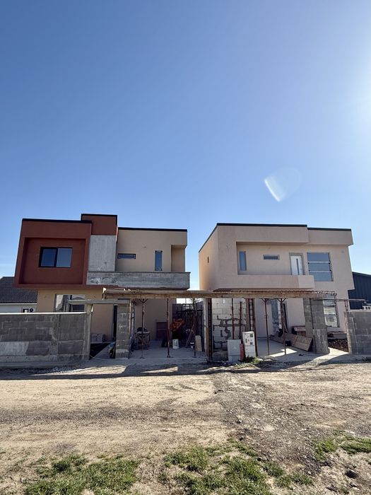 Vila P+1, 4 camere, placa beton,proiect Mediteranean,Valu lui Traian