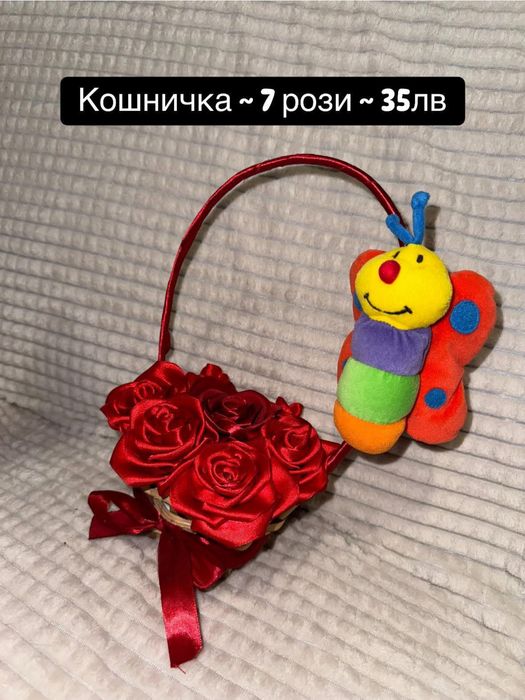 Изработване на рози от сатен