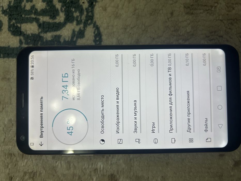 Телефон  сенсорный Lg q6 alpha