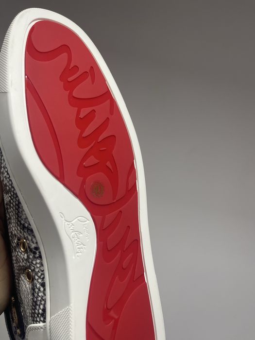 Christian Louboutin High White Blue