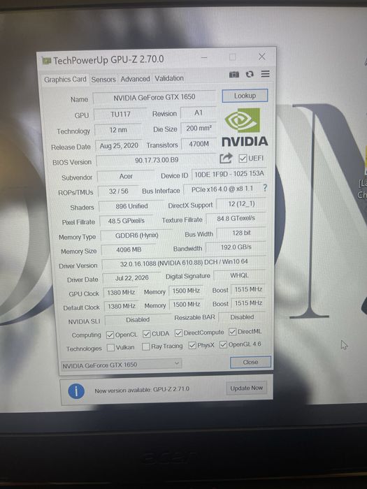 Продам Ноутбук Acer Nitro 5