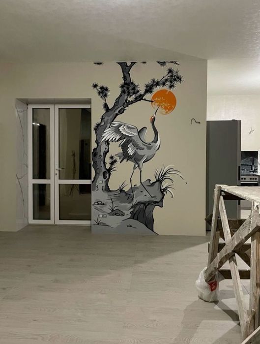 Қабырға сурет салу Алматы