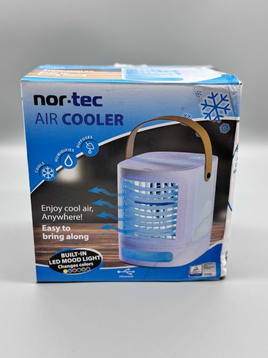 Компактен USB въздушен охладител Nor-tec Air Cooler с LED осветление и резервоар 675 мл