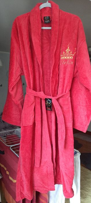 Halat de baie rosu Nou