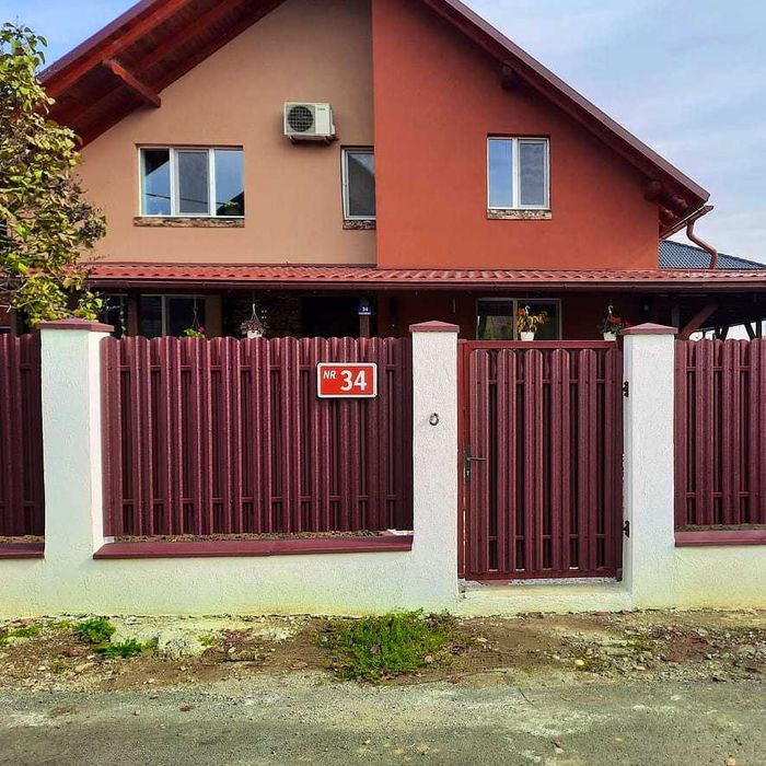 Garduri și porti stil jaluzea, sipca metalica, tablă cutata