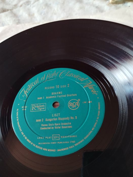Lot 5Viniluri muzică clasică orchestra operă Viena,Roma,Londra.an 1960