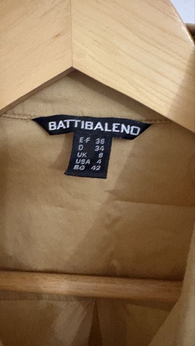 Дамска риза в цвят горчица Battibaleno