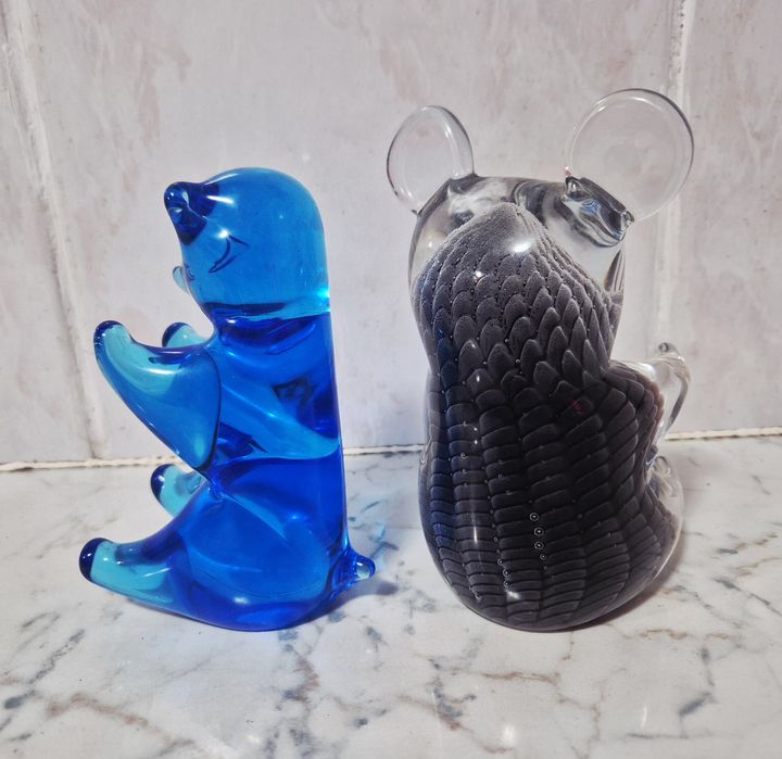 VAND 2 SUPERBI "URSI" Sticla MURANO Art Glass Ronneby - SUEDIA