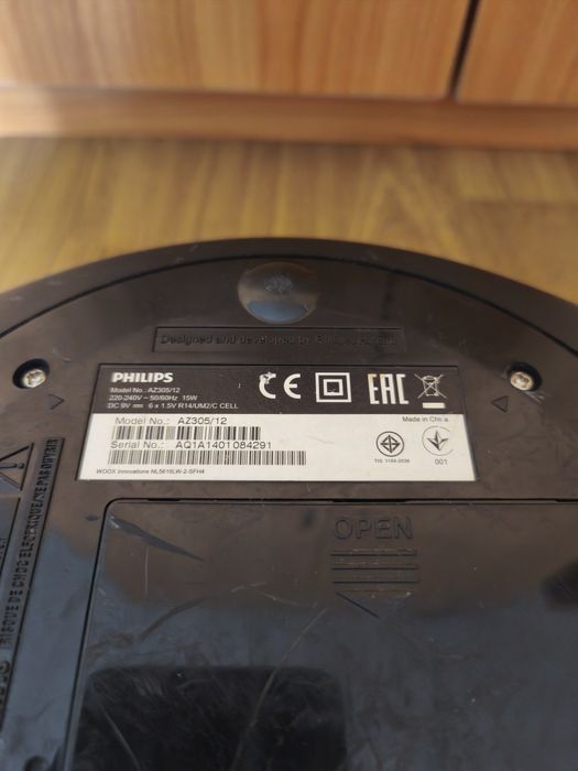 Radio CD Player Portabil Philips AZ305/12 cu USB și MP3 - Funcțional