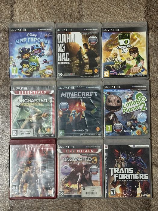 Диски на PlayStation 3