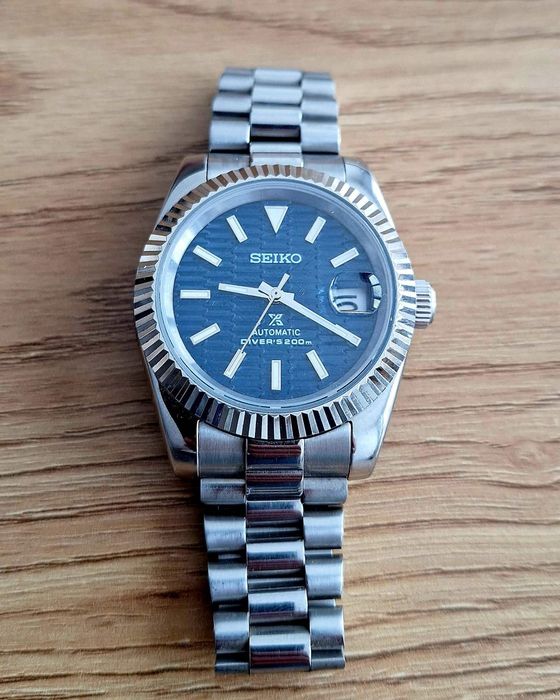 Мъжки часовник Seiko Datejust Mod син циферблат