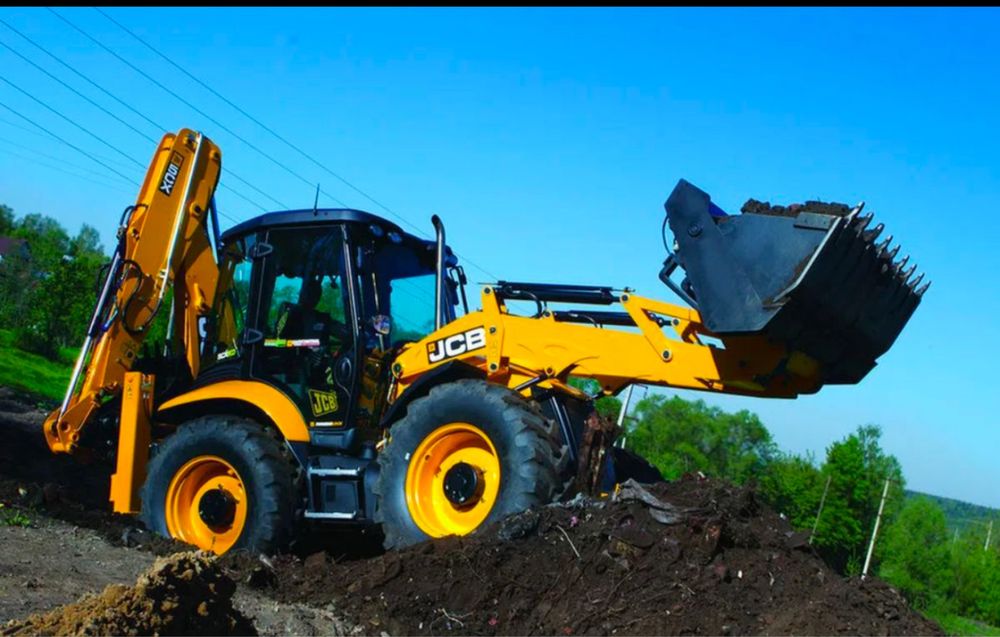 Экскаватор погрузчик трактор аренда