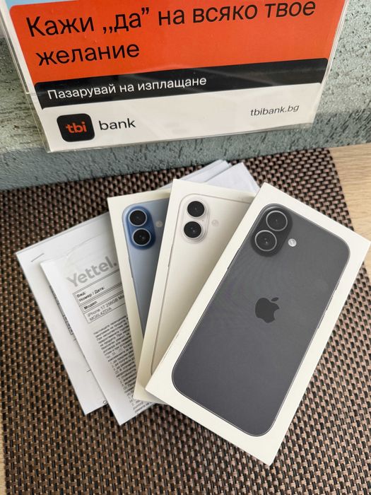 НОВ! 36М ГАР iPhone 17 256GB Лизинг от 35Е/м Mist Blue / Black / White