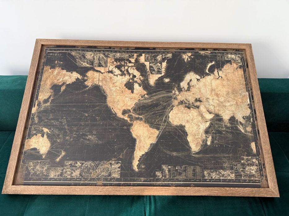Tablou world map