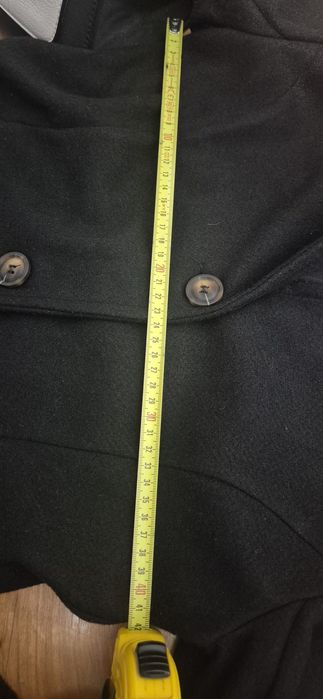 Palton elegant negru S