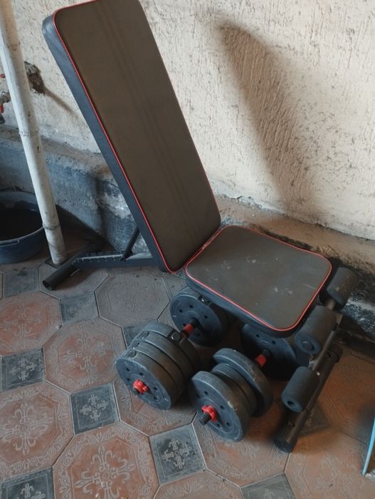 Гантели + скамия