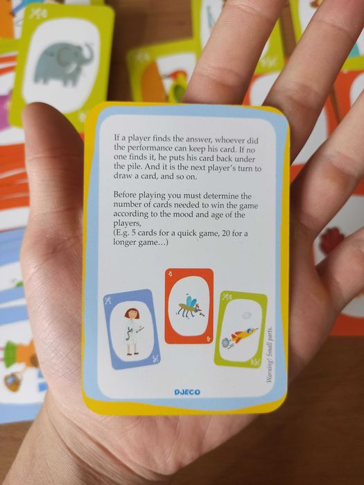 Настолна игра POUET! POUET! Игра с карти за малки деца