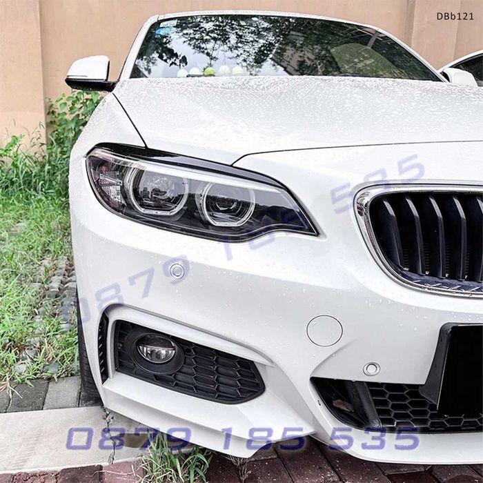 Вежди за фарове за BMW 2 F22 F23 2014-2019, черен гланц -DBb121 тунинг добавки бмв ф22 ф23