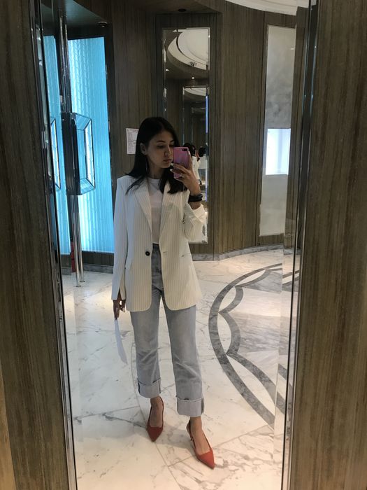 пиджак H&M в полоску