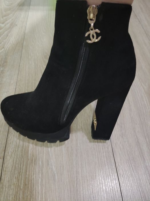 Полуботинки, замшевые