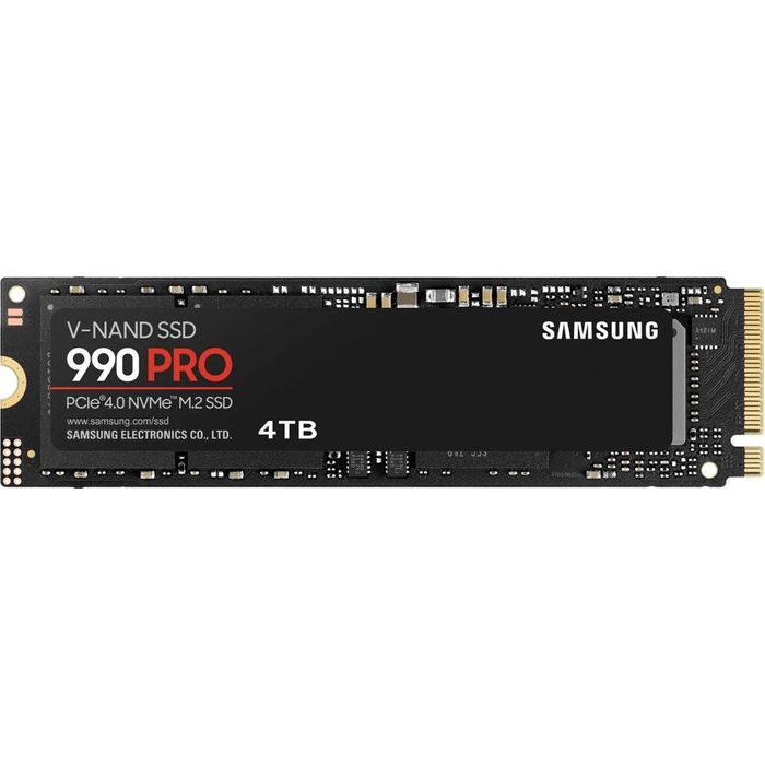 Новый SSD NVMe Samsung 990 PRO Series 4TB. PCIe 4.0 до 7450 МБайт/сек.