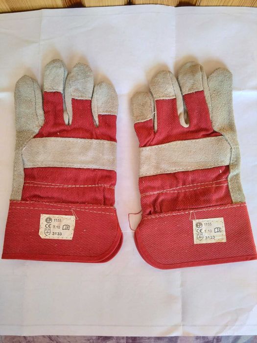 Мъжки кожени ръкавици и нови работни кожени ръкавици,огнеустойчиви