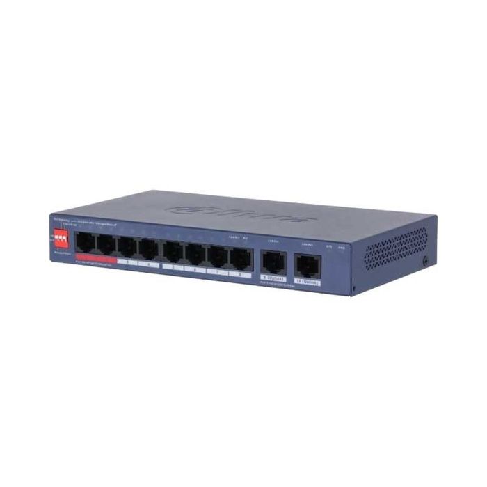 Суич 10 порта 8x Gigabit PoE 60W Cloud Managed - DAHUA CS4010-8GT-60