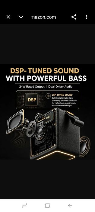 Преносим Bluetooth високоговорител MG II, 40W дълбок бас с DSP звук, RGB светлини