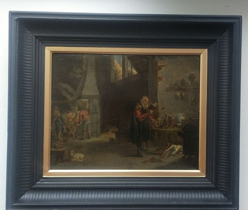 Картина "Алхимик" 17 век