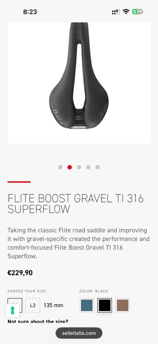 Selle Italia Flite Boost GravelTI 316