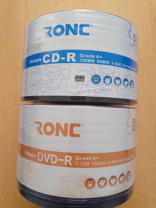 Диски CD-R Printable, DVD-R Printable для КТ и МРТ