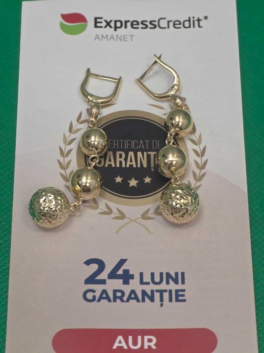 Cercei aur 14K 8.63g [Ag45 Bacau1 B.7157.1.44]