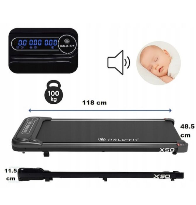 Електрическа бягаща пътека Halofit X50, 6 км/ч, 90 кг,