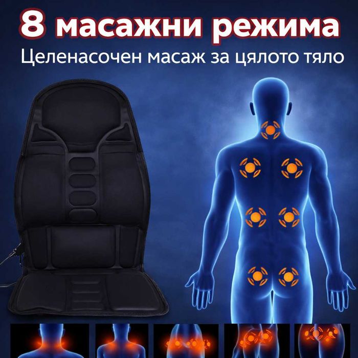 Масажна седалка с подгряване – комфорт и облекчение за тялото