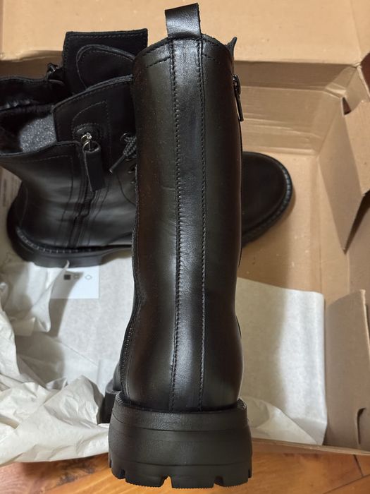 Ghete femei/dama, noi, piele naturala 38