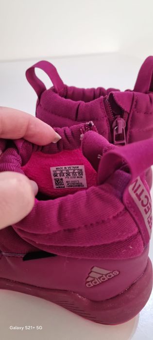 Ghete copii Adidas cold.dry  roz, iarnă, impermeabile comozi, marimea 26