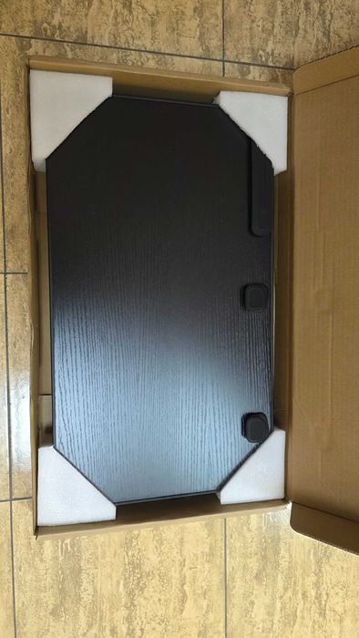 Masă laptop SAIJI pliabilă reglabilă 52x30 cm până la 17” – Neagră