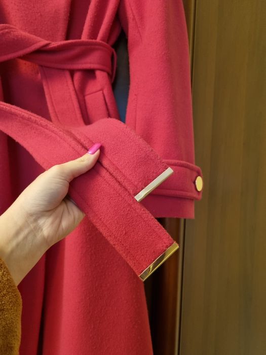 Palton lung damă roz fucsia Orsay M-38