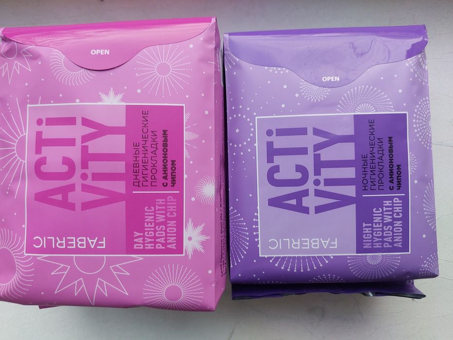 Прокладки с анионовым чипом.  Фаберлик.  Faberlic