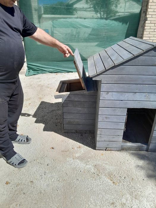 Домик для собак хороший домик из доски