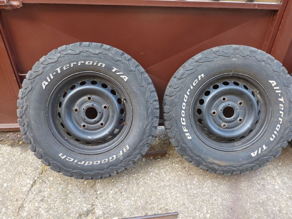 Set Roți Complete: Jante Tablă R16 Ford + Anvelope BFGoodrich All-Terrain T/A